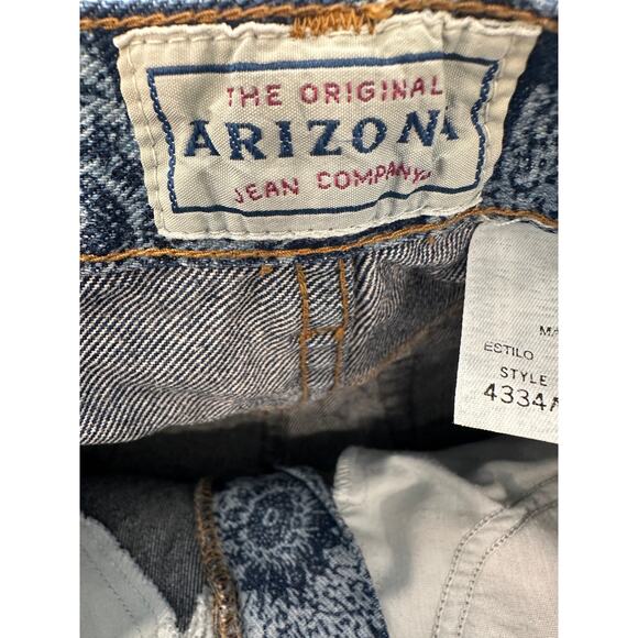 Vintage Arizona Jean Company Denim Flower Shorts Women's Sz 9 Y2K USA 90s - Picture 4 of 8